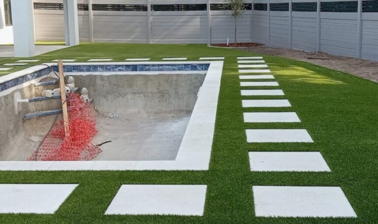 Pool deck Pavers job completed
