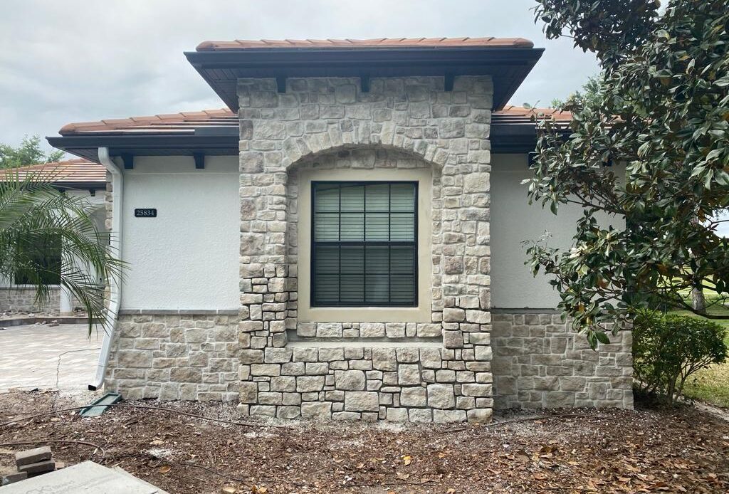 Stone Veneer service completed.
