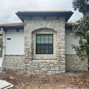 Stone Veneer service completed.