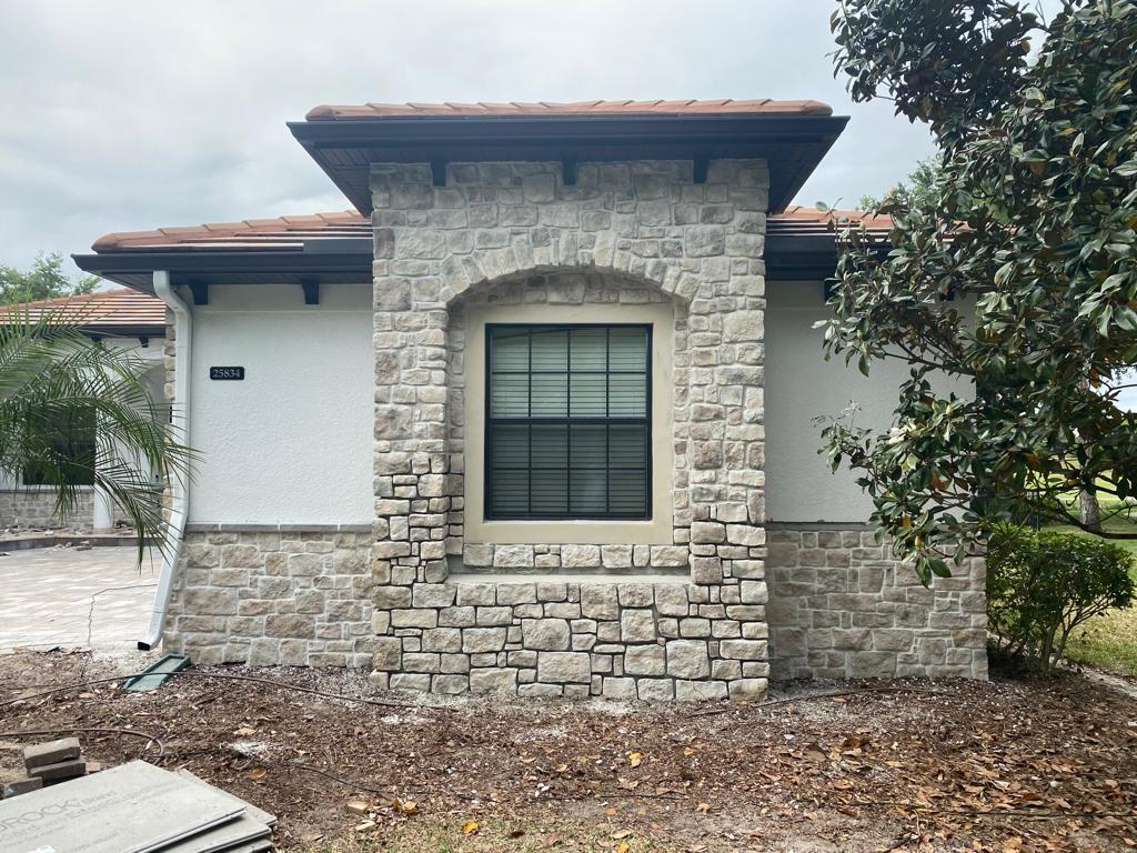 Stone Veneer service completed.