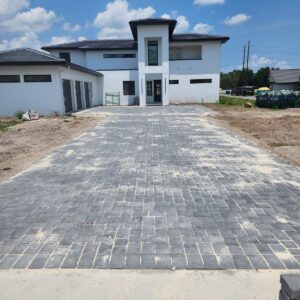 Pavers driveway completed