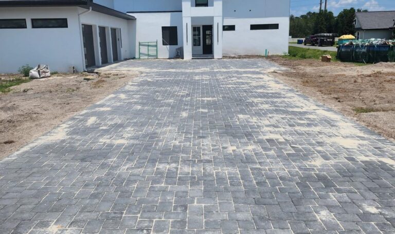 Pavers driveway completed