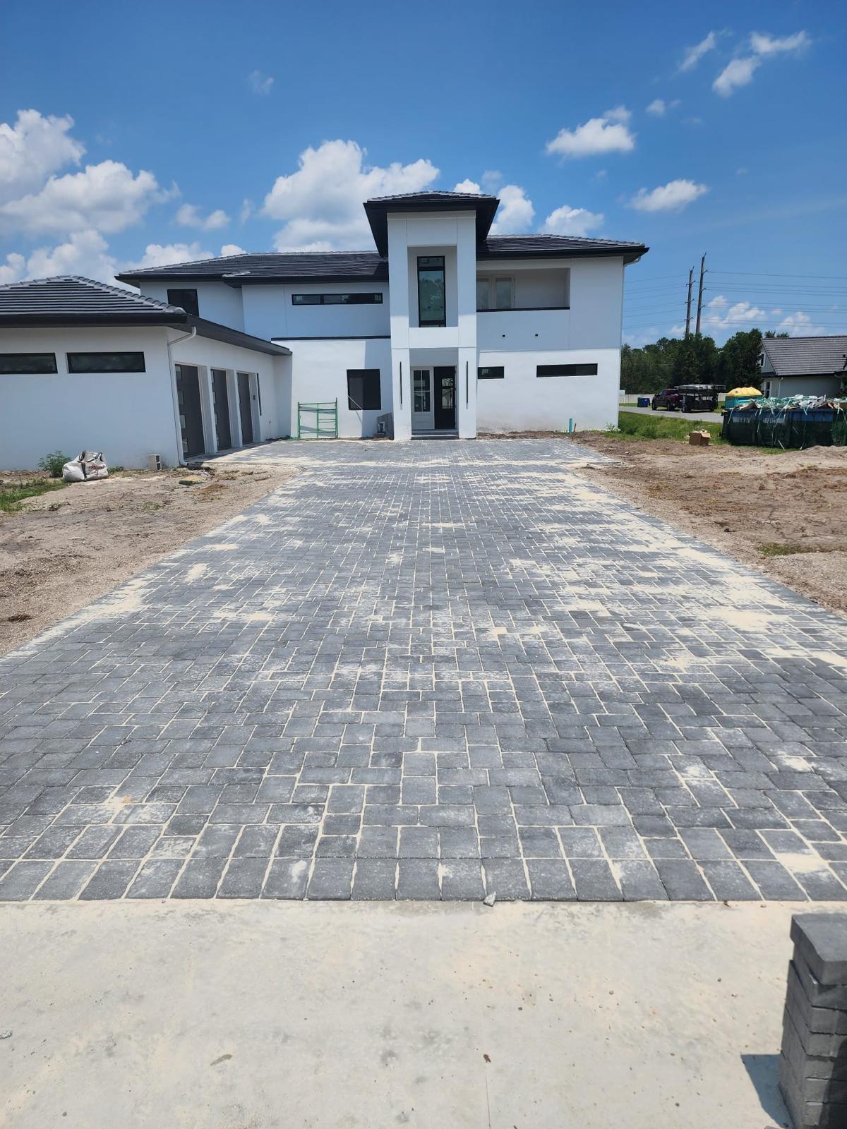 Pavers driveway completed